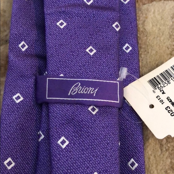 NWT Brioni necktie Purple - Picture 3 of 3
